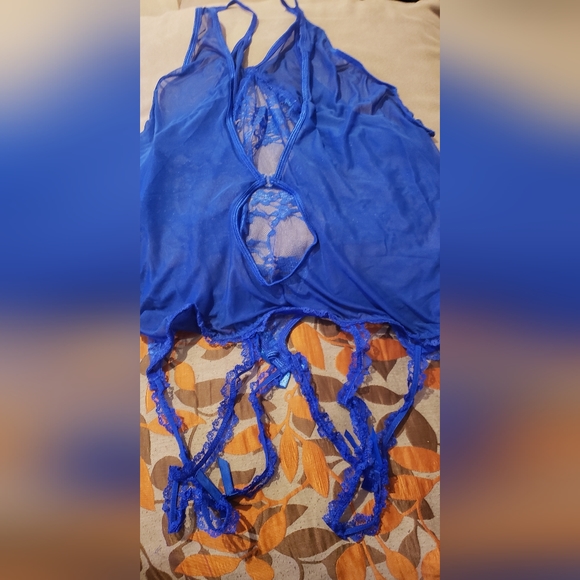 Royal Blue💙 Open Back Lingerie - Picture 4 of 5